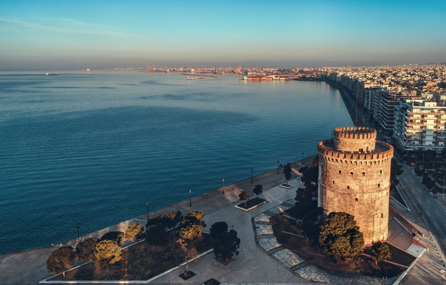 View from Thessaloniki from above