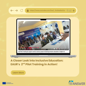 A closer look into inclusive Education: EAUR's video about their 2nd Pilot Training