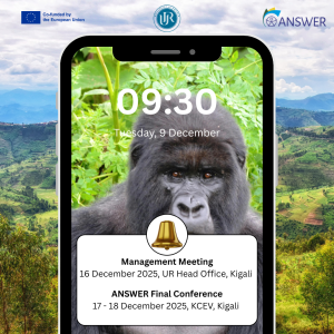 upcoming event: ANSWER Final Conference and Management Meeting