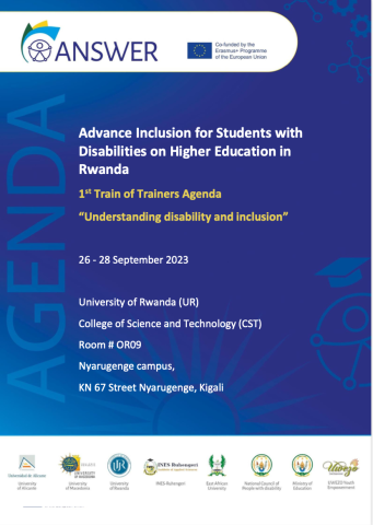 Cover of the ToT1 agenda