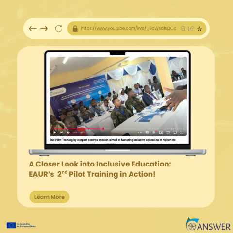 A closer look into inclusive Education: EAUR's video about their 2nd Pilot Training