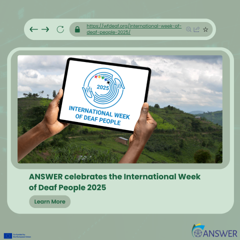 ANSWER celebrates the International Week of Deaf People