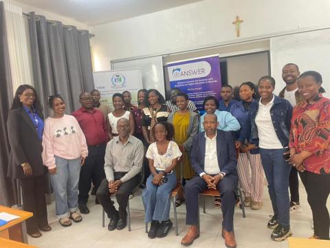 group photo at INES-Ruhengeri